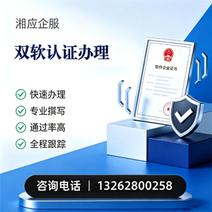 宁波双软认证申报服务