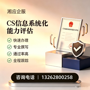 宁波CS信息系统化能力评估申报服务